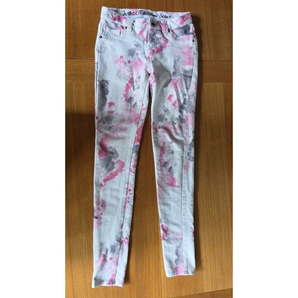 Justice Premium Jeans Girl's Simply Low Knit Jeggings Size 14S